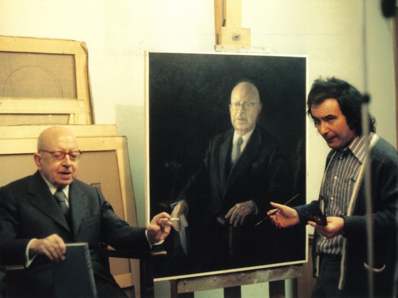 1974 - Pintando al poeta Dámaso Alonso